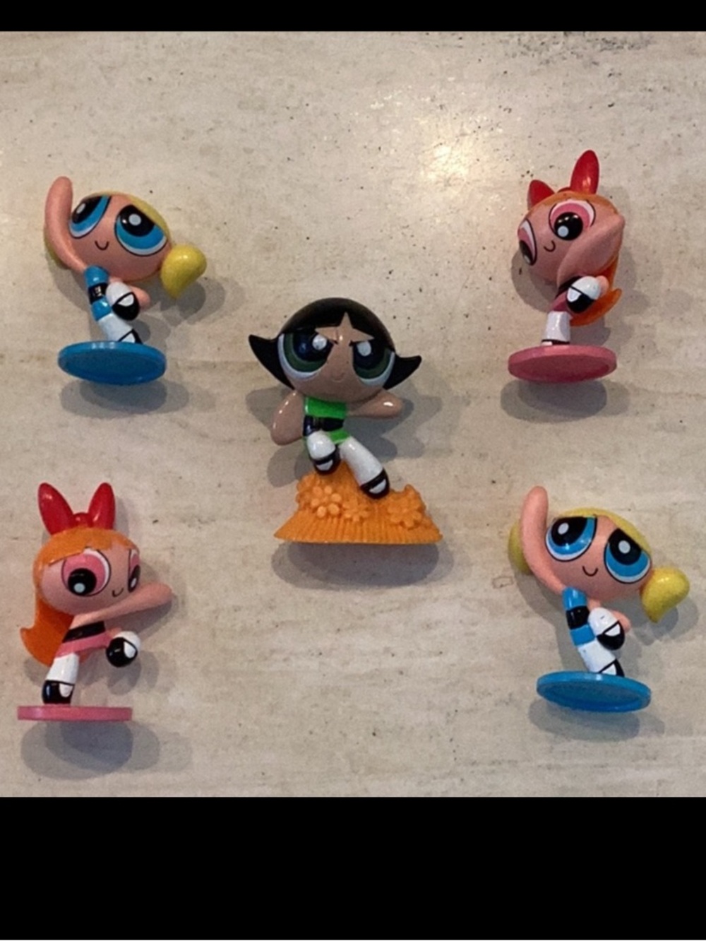 Powerpuff Girls Toys 2000 Figures Figurine Power Puff Lot Of 5 PPG Vintage Toy